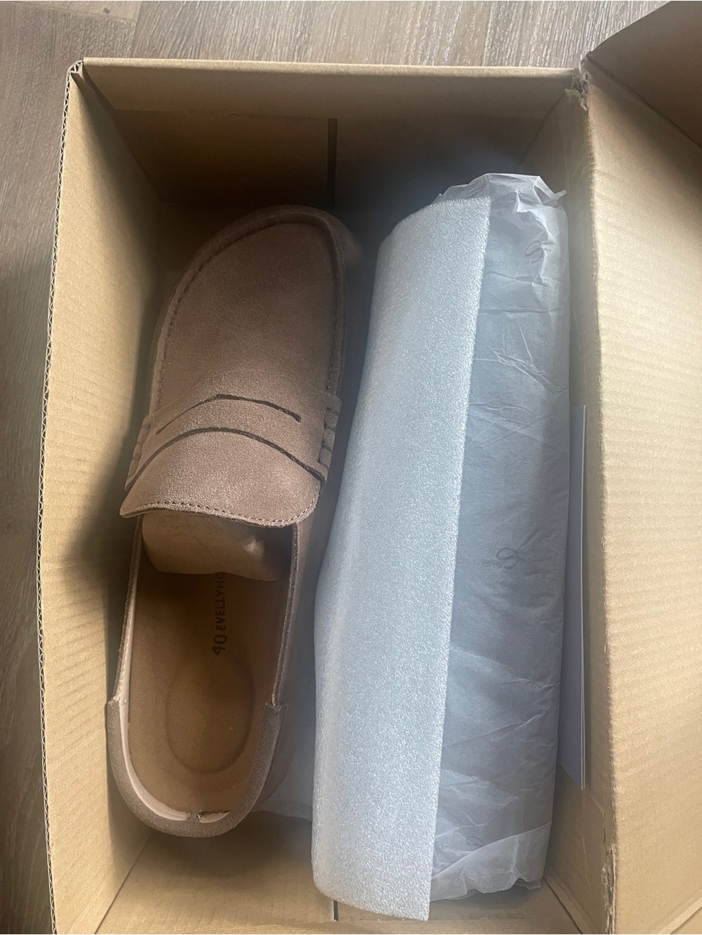 Men's Suede Penny Loafers in Brown